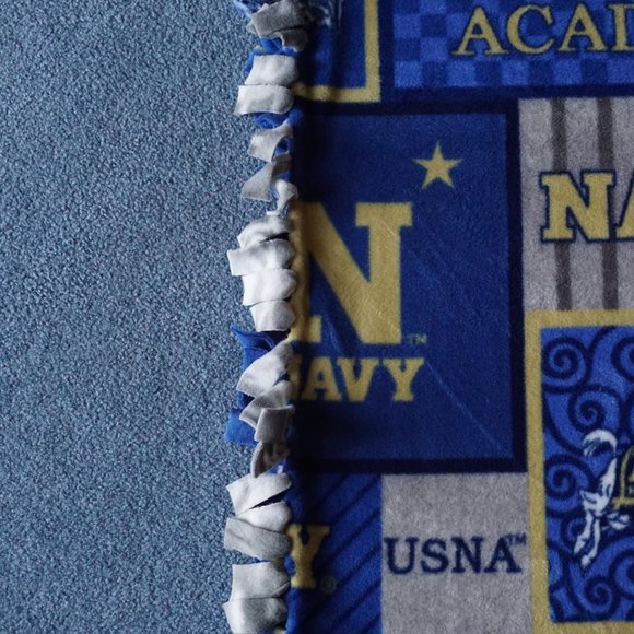 U.S. Naval Academy No Sew Fleece Blanket - Picture 6 of 7
